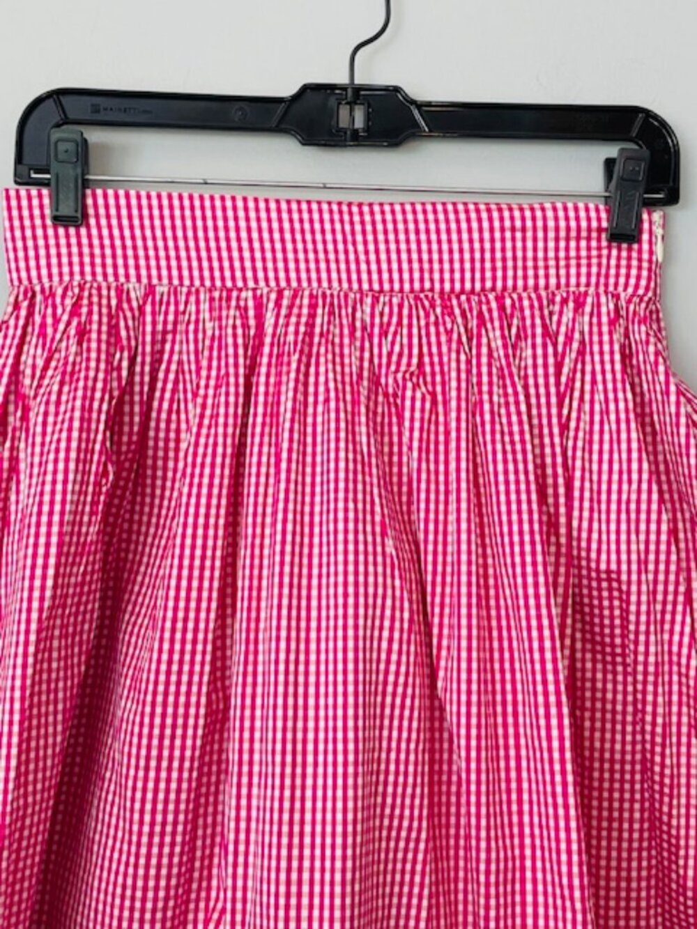 Just Madras Shantung Silk Plaid Gingham Full Skirt Size Small - Picture 3 of 8